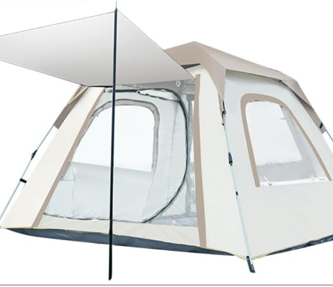 4/5/6person Outdoor Camping Tent, Large D-Door Automatic Tent, Easy to Set up Tent, Waterproof, Spacious, Lightweight and Portable Tent, Suitable for Outdoor Hiking Trips