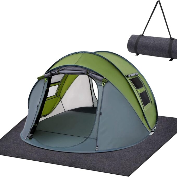 Camping Tent Carpet Mat,Waterproof Inside/Outside Tent Rug,Protective Waterproof Liner Keeps You Warm & Dry, Outdoor Camping Floor Rug Accessory,Soft & Comfortable, Trimmable Material